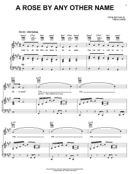 page one of A Rose By Any Other Name (Piano, Vocal & Guitar Chords (Right-Hand Melody))