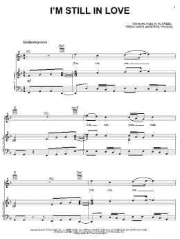 page one of I'm Still In Love (Piano, Vocal & Guitar Chords (Right-Hand Melody))