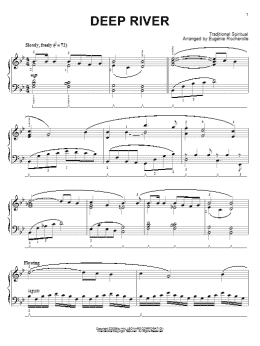 page one of Deep River (Piano Solo)