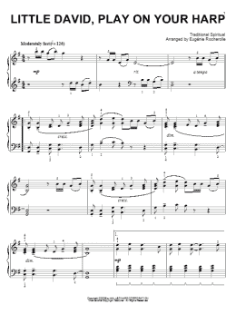 page one of Little David, Play On Your Harp (Piano Solo)