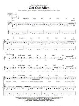 page one of Get Out Alive (Guitar Tab)