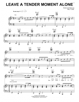 page one of Leave A Tender Moment Alone (Piano, Vocal & Guitar Chords (Right-Hand Melody))