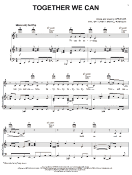 page one of Together We Can (Piano, Vocal & Guitar Chords (Right-Hand Melody))