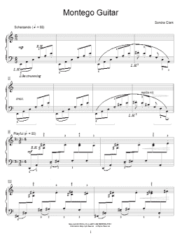 page one of Montego Guitar (Educational Piano)