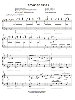 page one of Jamaican Skies (Educational Piano)