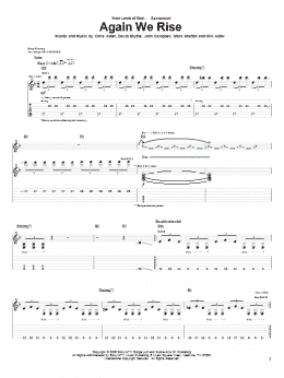 page one of Again We Rise (Guitar Tab)
