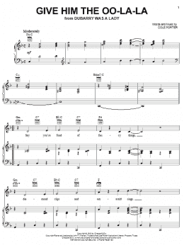 page one of Give Him The Oo-La-La (Piano, Vocal & Guitar Chords (Right-Hand Melody))