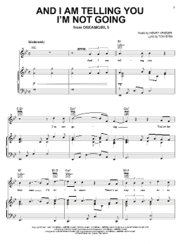 page one of And I Am Telling You I'm Not Going (Piano, Vocal & Guitar Chords (Right-Hand Melody))