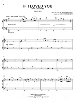 page one of If I Loved You (Piano Duet)