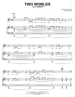 page one of Two Worlds (Piano, Vocal & Guitar Chords (Right-Hand Melody))