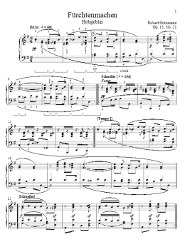 page one of Frightening, Op. 15, No. 11 (Piano Solo)