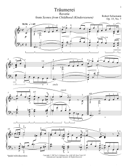 page one of Traumerei (Piano Solo)