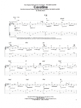 page one of Cavatina (from The Deer Hunter) (Guitar Tab)