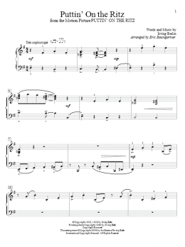page one of Puttin' On The Ritz (Educational Piano)