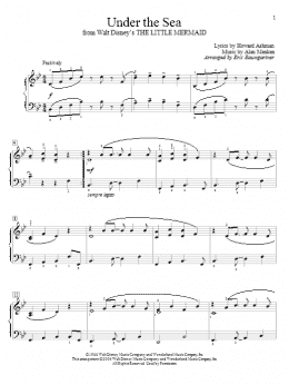 page one of Under The Sea (from The Little Mermaid) (Educational Piano)