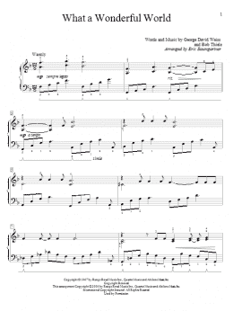 page one of What A Wonderful World (Educational Piano)