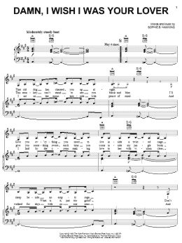page one of Damn, I Wish I Was Your Lover (Piano, Vocal & Guitar Chords (Right-Hand Melody))