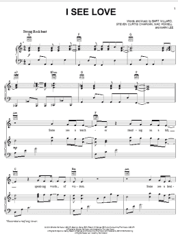 page one of I See Love (Piano, Vocal & Guitar Chords (Right-Hand Melody))