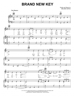 page one of Brand New Key (Piano, Vocal & Guitar Chords (Right-Hand Melody))