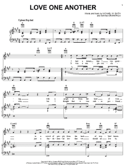 page one of Love One Another (Piano, Vocal & Guitar Chords (Right-Hand Melody))