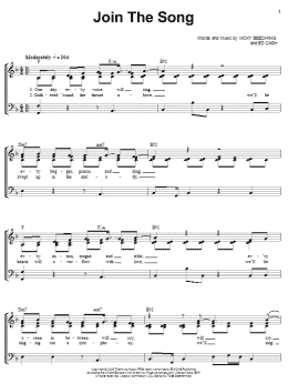 page one of Join The Song (Piano, Vocal & Guitar Chords (Right-Hand Melody))