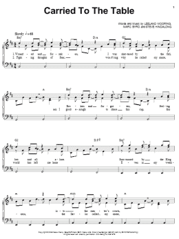 page one of Carried To The Table (Piano, Vocal & Guitar Chords (Right-Hand Melody))