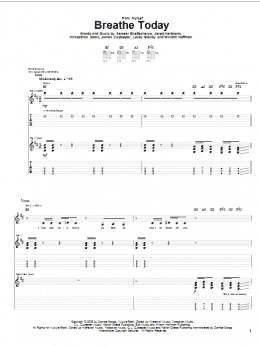 page one of Breathe Today (Guitar Tab)