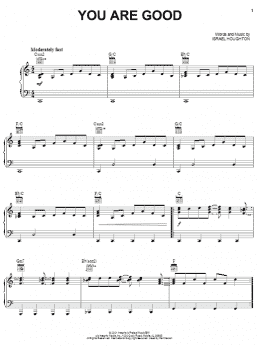 page one of You Are Good (Piano, Vocal & Guitar Chords (Right-Hand Melody))