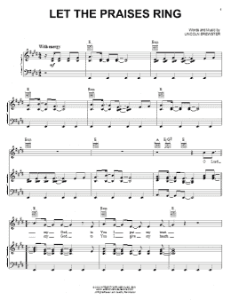 page one of Let The Praises Ring (Piano, Vocal & Guitar Chords (Right-Hand Melody))