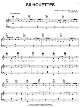 page one of Silhouettes (Piano, Vocal & Guitar Chords (Right-Hand Melody))