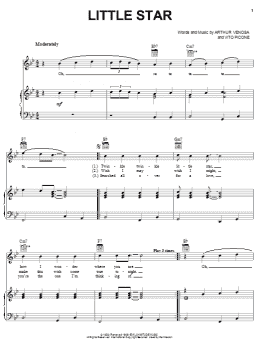 page one of Little Star (Piano, Vocal & Guitar Chords (Right-Hand Melody))