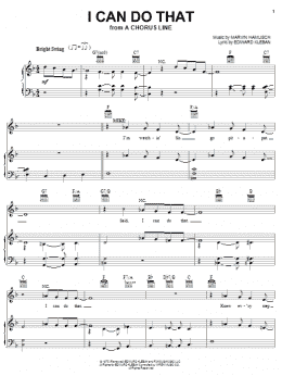 page one of I Can Do That (Piano, Vocal & Guitar Chords (Right-Hand Melody))