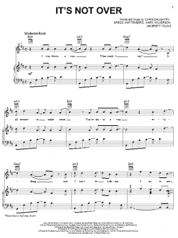 page one of It's Not Over (Piano, Vocal & Guitar Chords (Right-Hand Melody))