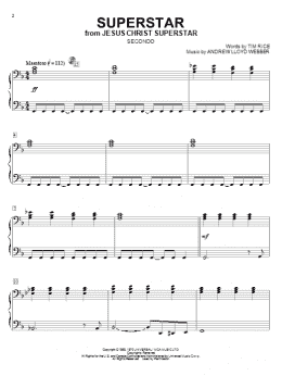 page one of Superstar (Piano Duet)