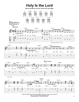 page one of Holy Is The Lord (Easy Guitar Tab)