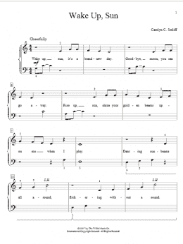 page one of Wake Up, Sun (Educational Piano)