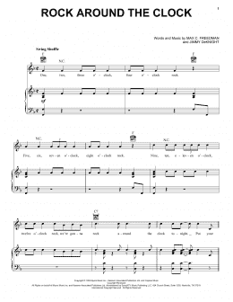 page one of Rock Around The Clock (Piano, Vocal & Guitar Chords (Right-Hand Melody))
