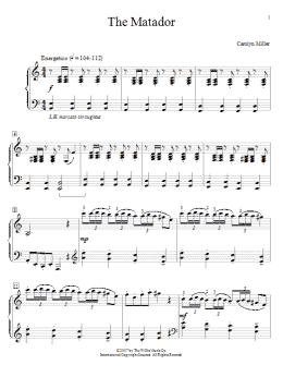page one of The Matador (Educational Piano)