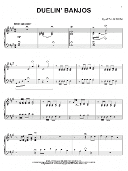 page one of Duelin' Banjos (Piano Solo)