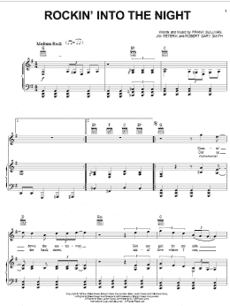 page one of Rockin' Into The Night (Piano, Vocal & Guitar Chords (Right-Hand Melody))
