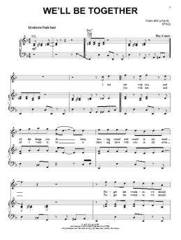 page one of We'll Be Together (Piano, Vocal & Guitar Chords (Right-Hand Melody))