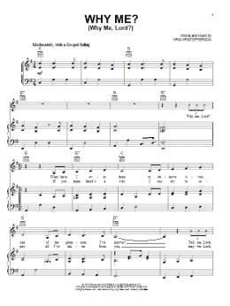 page one of Why Me? (Why Me, Lord?) (Piano, Vocal & Guitar Chords (Right-Hand Melody))