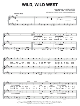 page one of Wild, Wild West (Piano, Vocal & Guitar Chords (Right-Hand Melody))