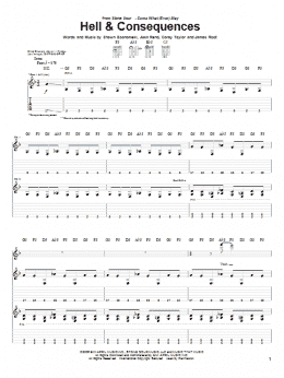 page one of Hell & Consequences (Guitar Tab)