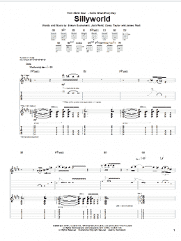 page one of Sillyworld (Guitar Tab)