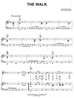 page one of The Walk (Piano, Vocal & Guitar Chords (Right-Hand Melody))