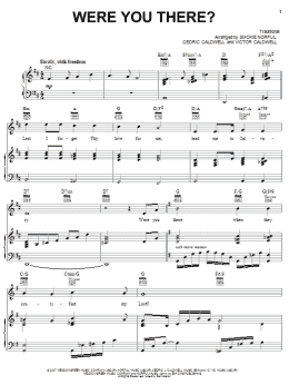 page one of Were You There? (Piano, Vocal & Guitar Chords (Right-Hand Melody))