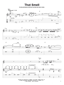 page one of That Smell (Guitar Tab (Single Guitar))