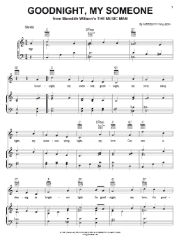 page one of Goodnight, My Someone (Piano, Vocal & Guitar Chords (Right-Hand Melody))