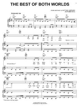 page one of The Best Of Both Worlds (Piano, Vocal & Guitar Chords (Right-Hand Melody))